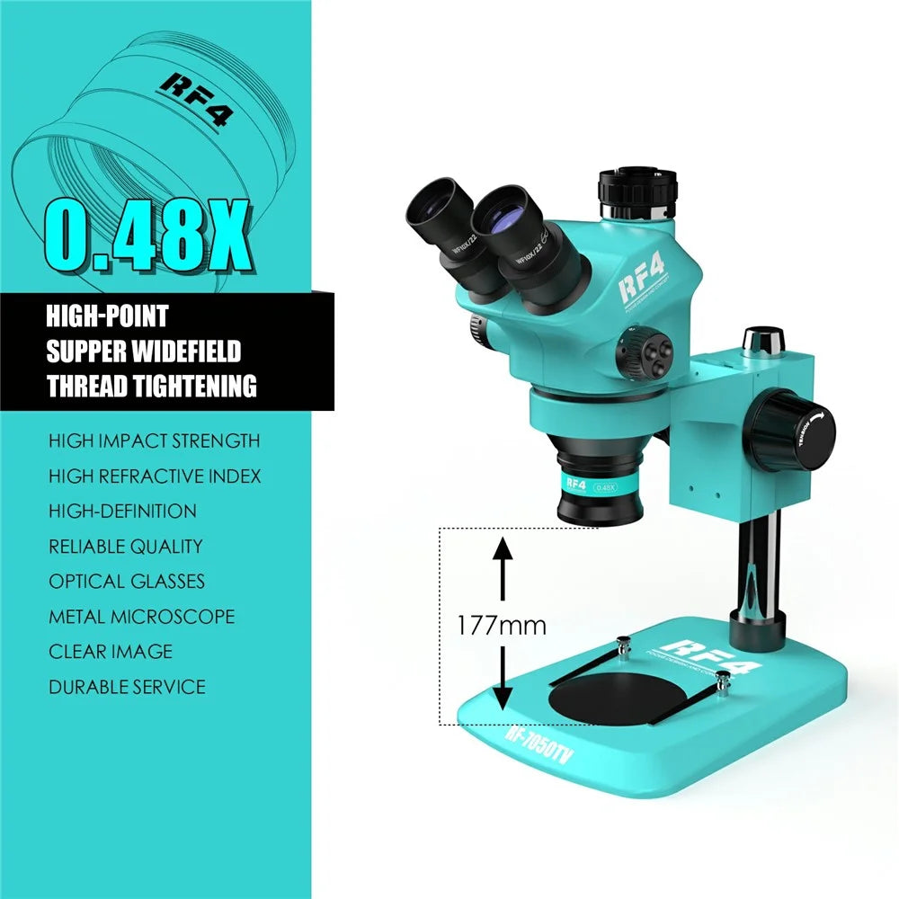 RF4 0.48X Microscopes Lens Auxiliary Objects Lens for Microscopes with 48mm Mounting Thread - 4
