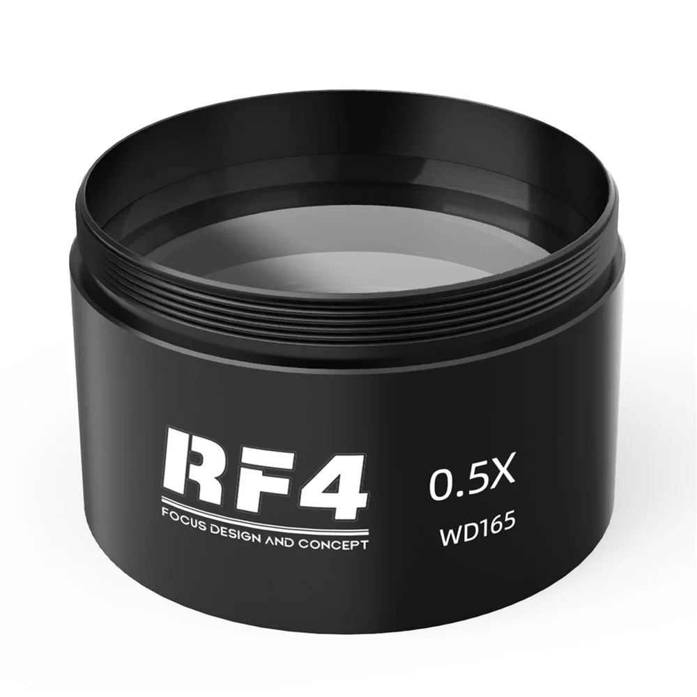 RF4 0.5X Auxiliary Objects Lens High Transmittance Stereo Zoom Microscope Barlow Lens - 1