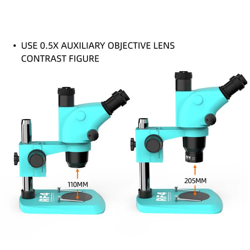 RF4 0.5X Auxiliary Objects Lens High Transmittance Stereo Zoom Microscope Barlow Lens - 2