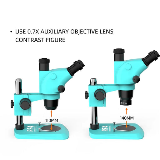 RF4 0.7X Auxiliary Objects Lens Clear Imaging Microscope Auxiliary Objective Lens - 2