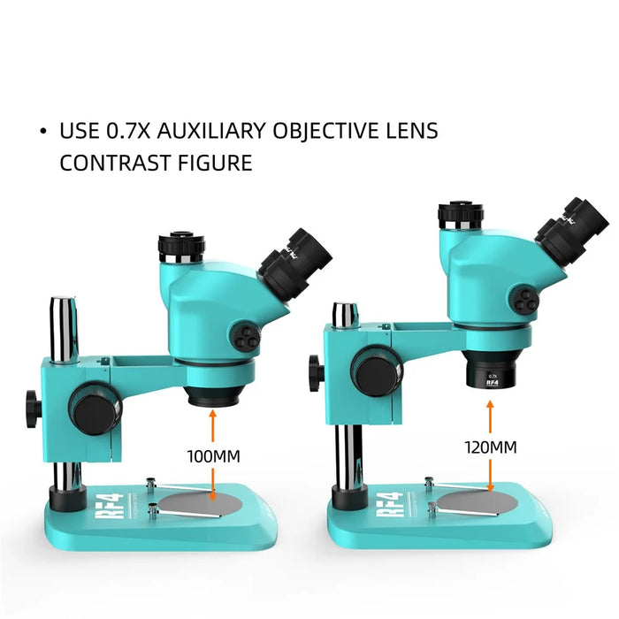 RF4 0.7X Auxiliary Objects Lens Clear Imaging Microscope Auxiliary Objective Lens - 3