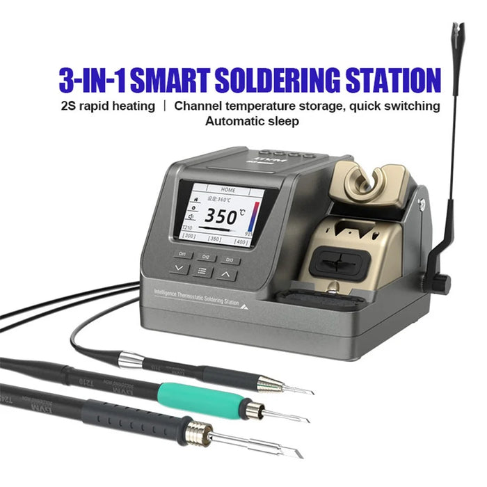 GVM H3 3-in-1 Smart Soldering Station Precision Welding Station 2s Rapid Heating Supports T245 / T210 / T115 Handles - EU Plug - 2
