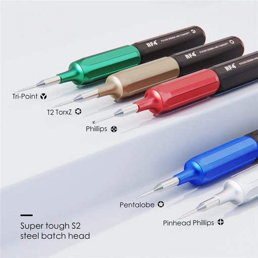 RF4 RF-SD10 5Pcs Double Bearing Rotary Screwdriver Set Handheld Precision Screwdriver Tool Kit for Cell Phones, Tablets - 2
