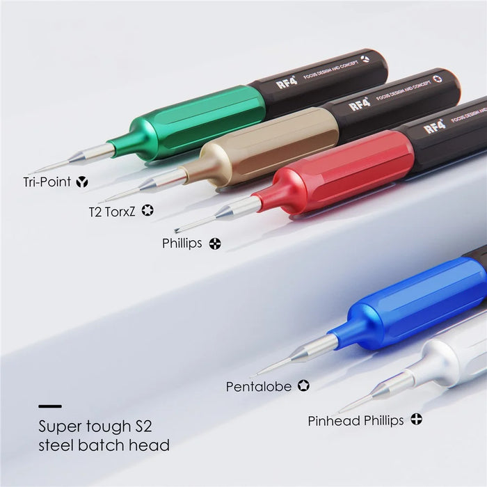 RF4 RF-SD10 5Pcs Double Bearing Rotary Screwdriver Set Handheld Precision Screwdriver Tool Kit for Cell Phones, Tablets - 2