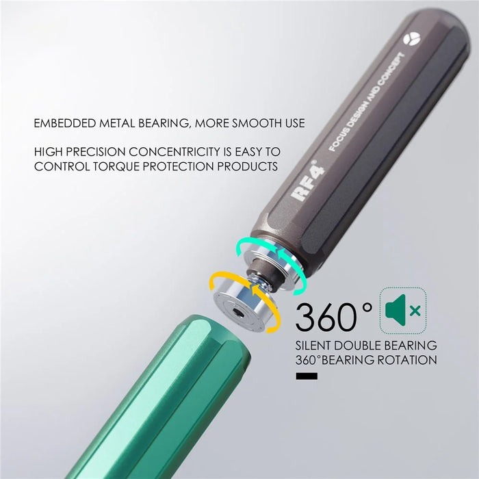 RF4 RF-SD10 5Pcs Double Bearing Rotary Screwdriver Set Handheld Precision Screwdriver Tool Kit for Cell Phones, Tablets - 3
