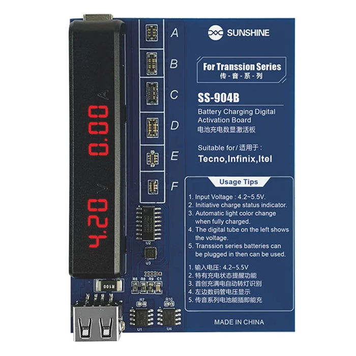 SUNSHINE SS-904B Battery Fast Charging Activation Board for Tecno / itel / Infinix Series - 1