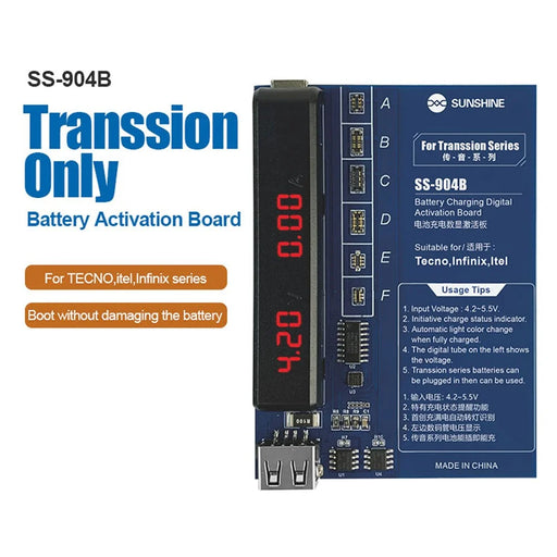 SUNSHINE SS-904B Battery Fast Charging Activation Board for Tecno / itel / Infinix Series - 2
