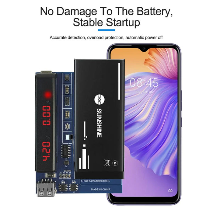SUNSHINE SS-904B Battery Fast Charging Activation Board for Tecno / itel / Infinix Series - 6