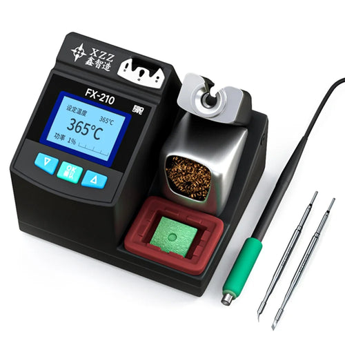 XZZ FX-210 LCD Display Soldering Station for PCB Repair Lead-free Welding Rework Machine - EU Plug - 1