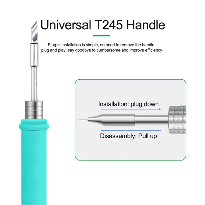 RELIFE RL-T245 Soldering Iron Tip Handle Welding Nozzle Grip Soldering Station - RL-T245-IS - 4