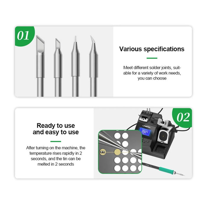 RELIFE RL-T245 Soldering Iron Tip Handle Welding Nozzle Grip Soldering Station - RL-T245-IS - 7