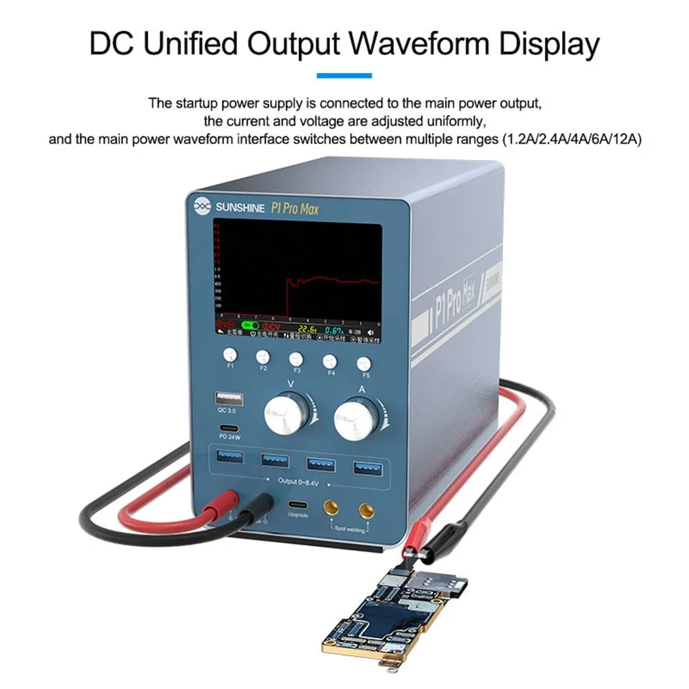 SUNSHINE P1 Pro Max Intelligent Regulated Power Supply Current Voltage Regulation Power Meter - EU Plug - 7
