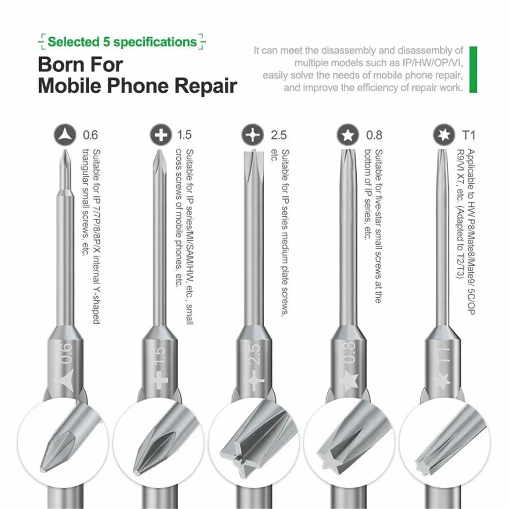 RELIFE RL-725 6-in-1 Adjustable Torque Screwdriver Phone Tablet High Precision Screwdriver Tool - 4