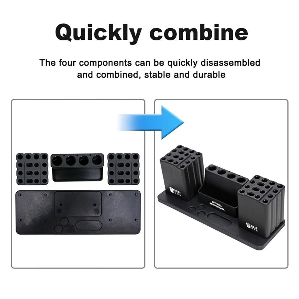 BEST BST-R16A Multifunctional Storage Box Desktop Storage Rack for Phone Repair Tools Organizer - 4
