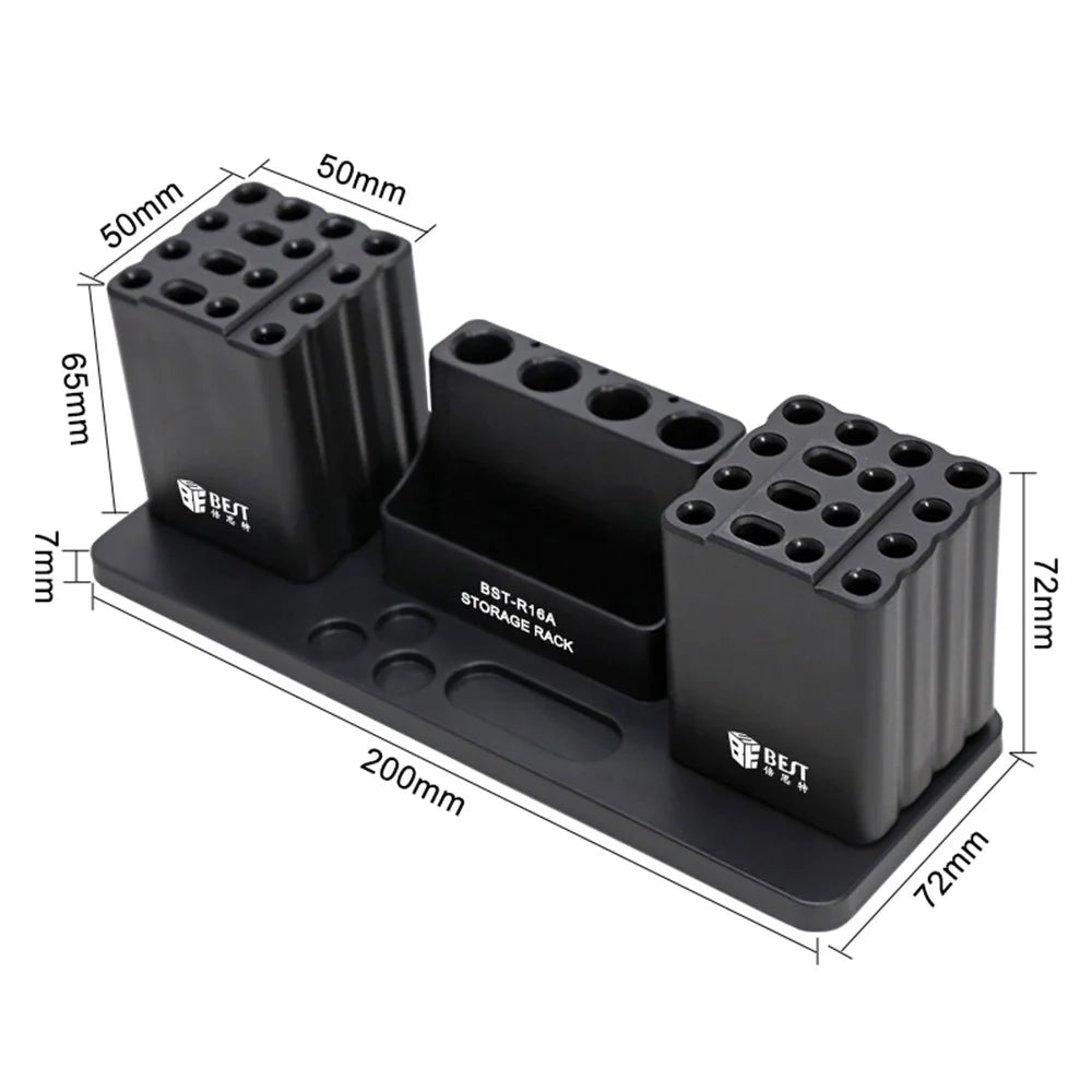 BEST BST-R16A Multifunctional Storage Box Desktop Storage Rack for Phone Repair Tools Organizer - 6