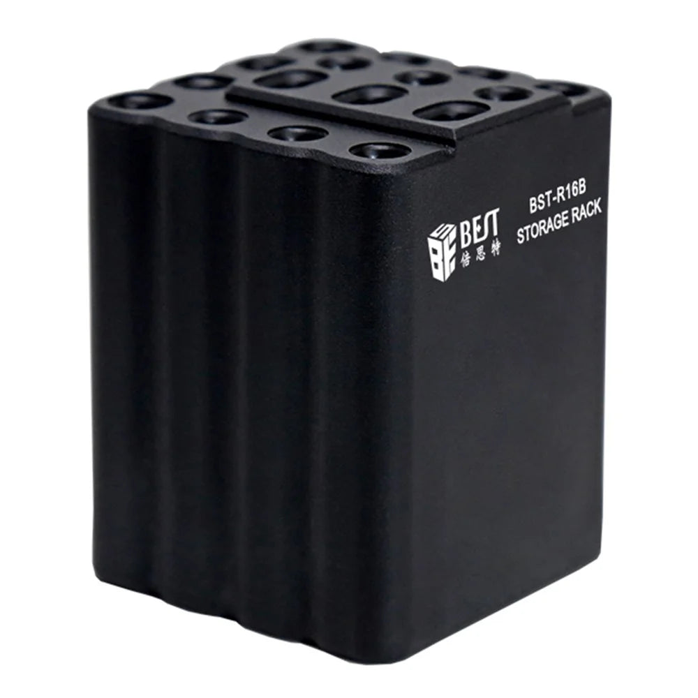 BEST BST-R16B 16-Hole Classified Storage Box Soldering Iron Tips Organizer Phone Repair Tool Holder - 1