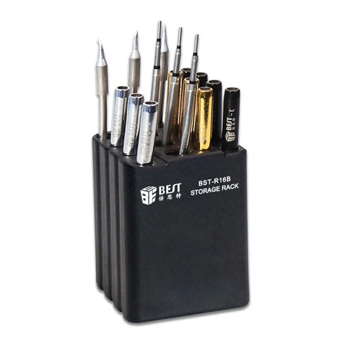 BEST BST-R16B 16-Hole Classified Storage Box Soldering Iron Tips Organizer Phone Repair Tool Holder - 4