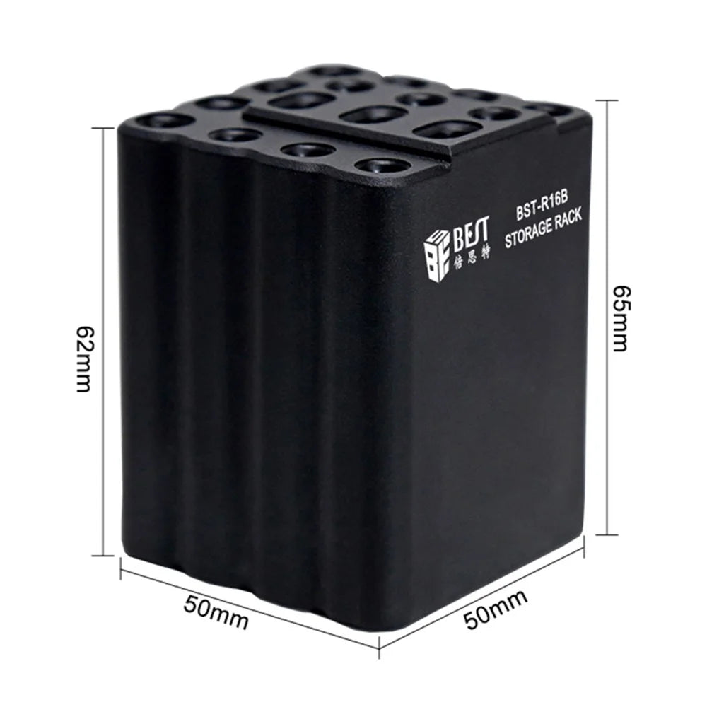 BEST BST-R16B 16-Hole Classified Storage Box Soldering Iron Tips Organizer Phone Repair Tool Holder - 7