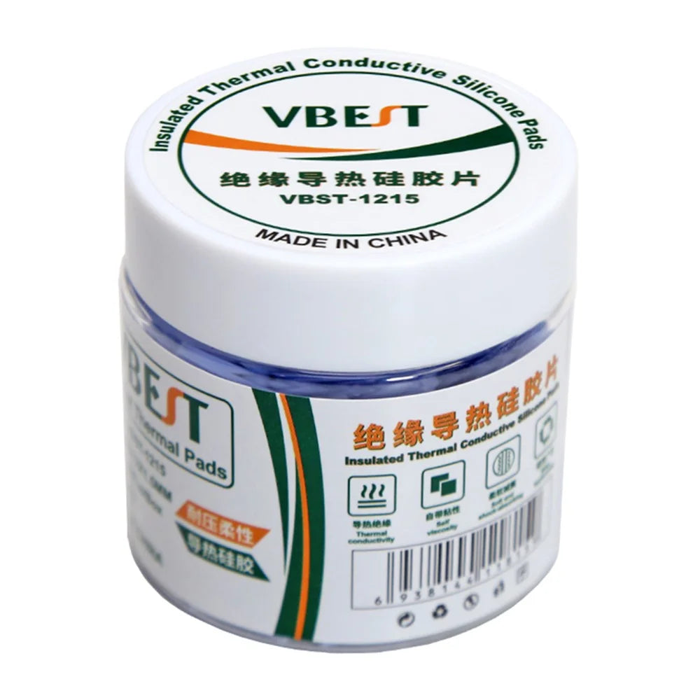 VBEST VBST-1215 Insulated Thermal Conductive Silicone Pads for Electronic Chips IC Motherboard Repair - 2