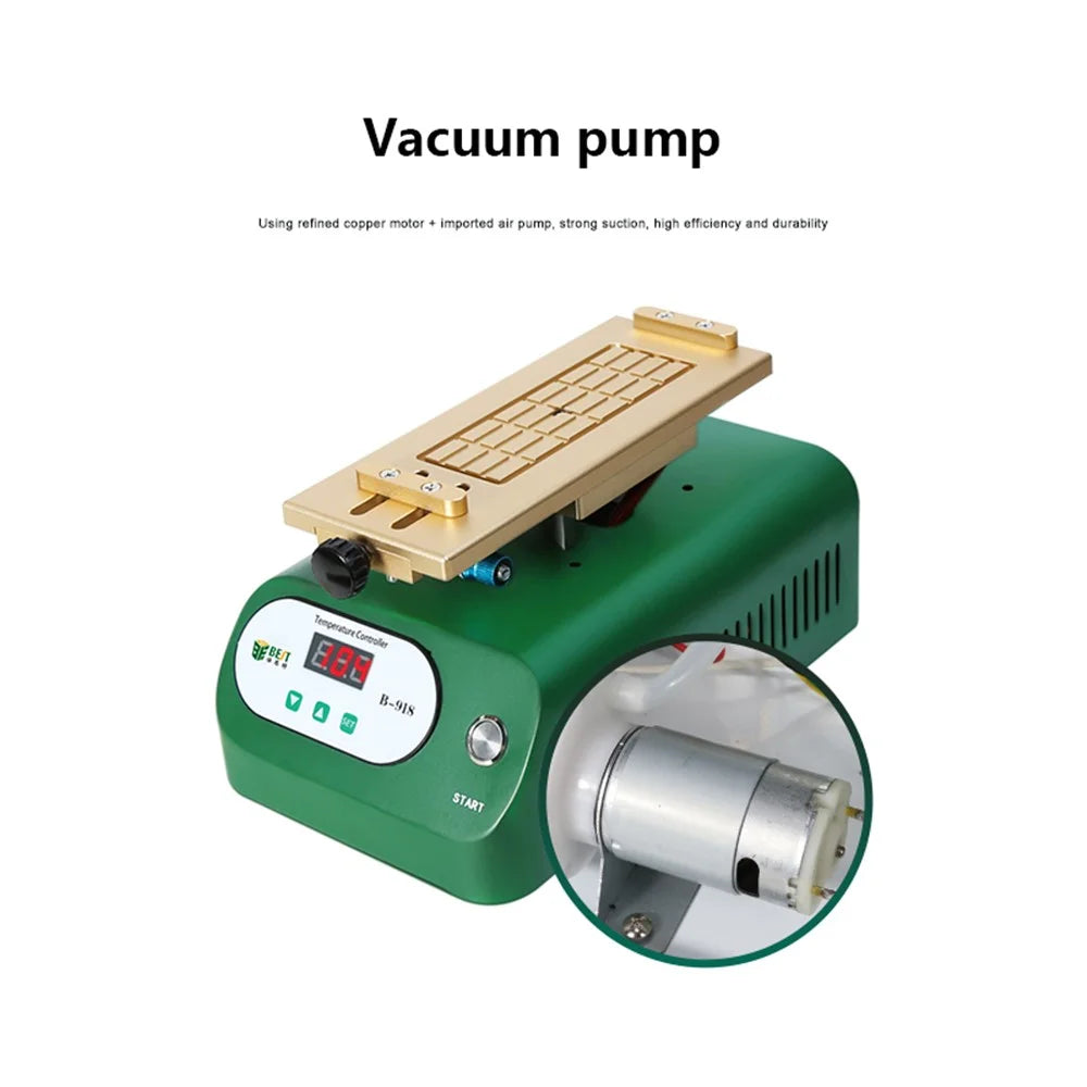 BST-B-918 LCD Vacuum Separator Machine Digital LCD Screen Repair Separator - UK Plug - 6