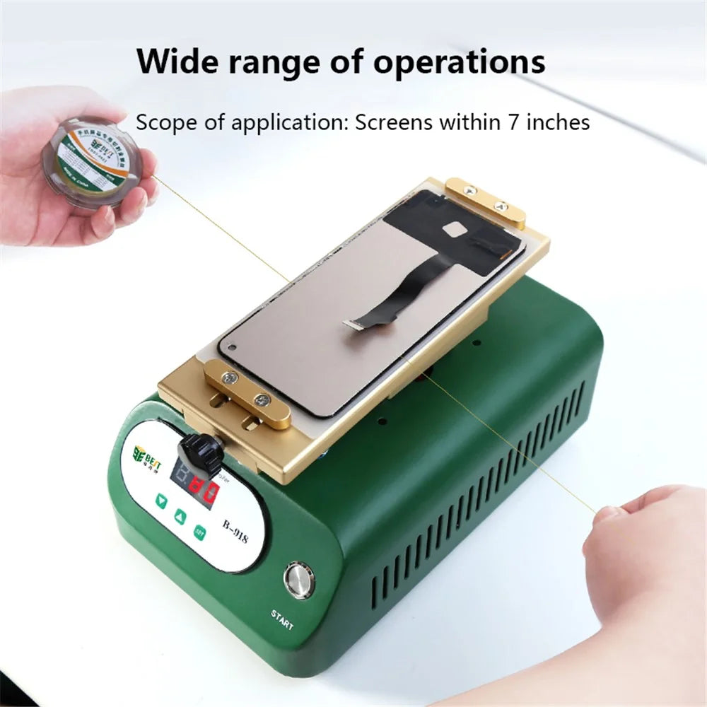 BST-B-918 LCD Vacuum Separator Machine Digital LCD Screen Repair Separator - UK Plug - 7