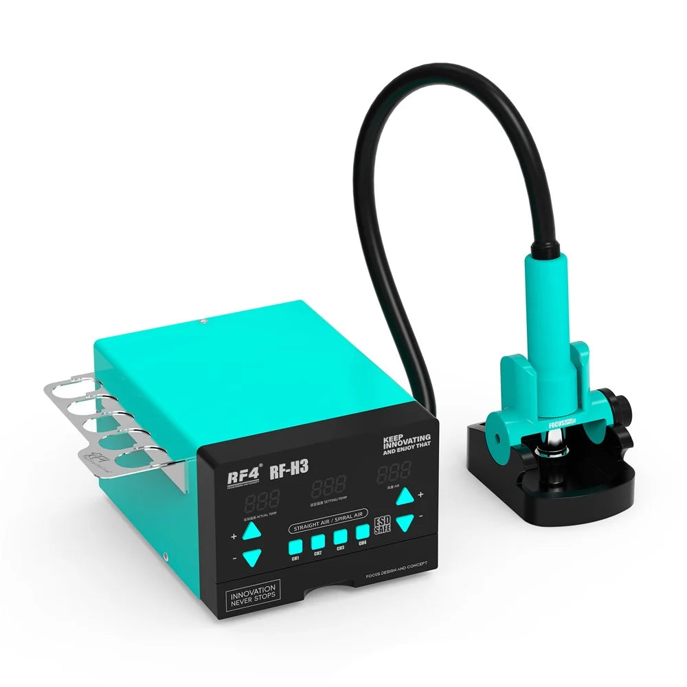 RF4 RF-H3 220V Digital Display Hot Air Gun Soldering Station for Phone PCB IC BGA Desoldering Repair - 1