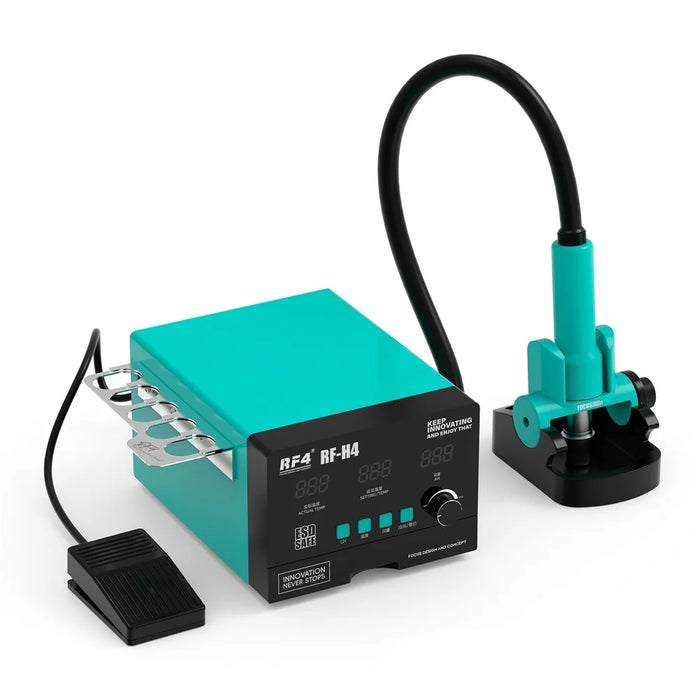 RF4 RF-H4 Hot Air Gun Soldering Station with Digital Screen 1200W Rework Welding Equipment with Pedal - 1