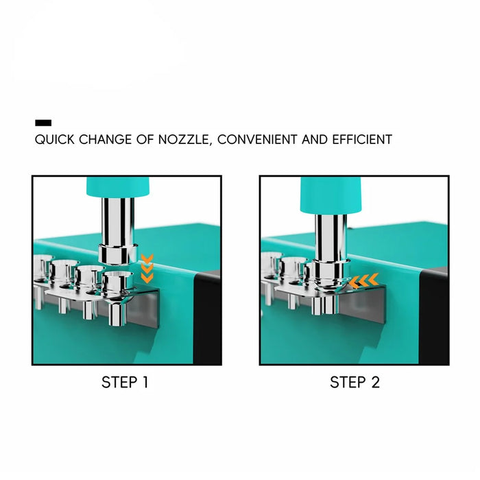 RF4 RF-H4 Hot Air Gun Soldering Station with Digital Screen 1200W Rework Welding Equipment with Pedal - 4