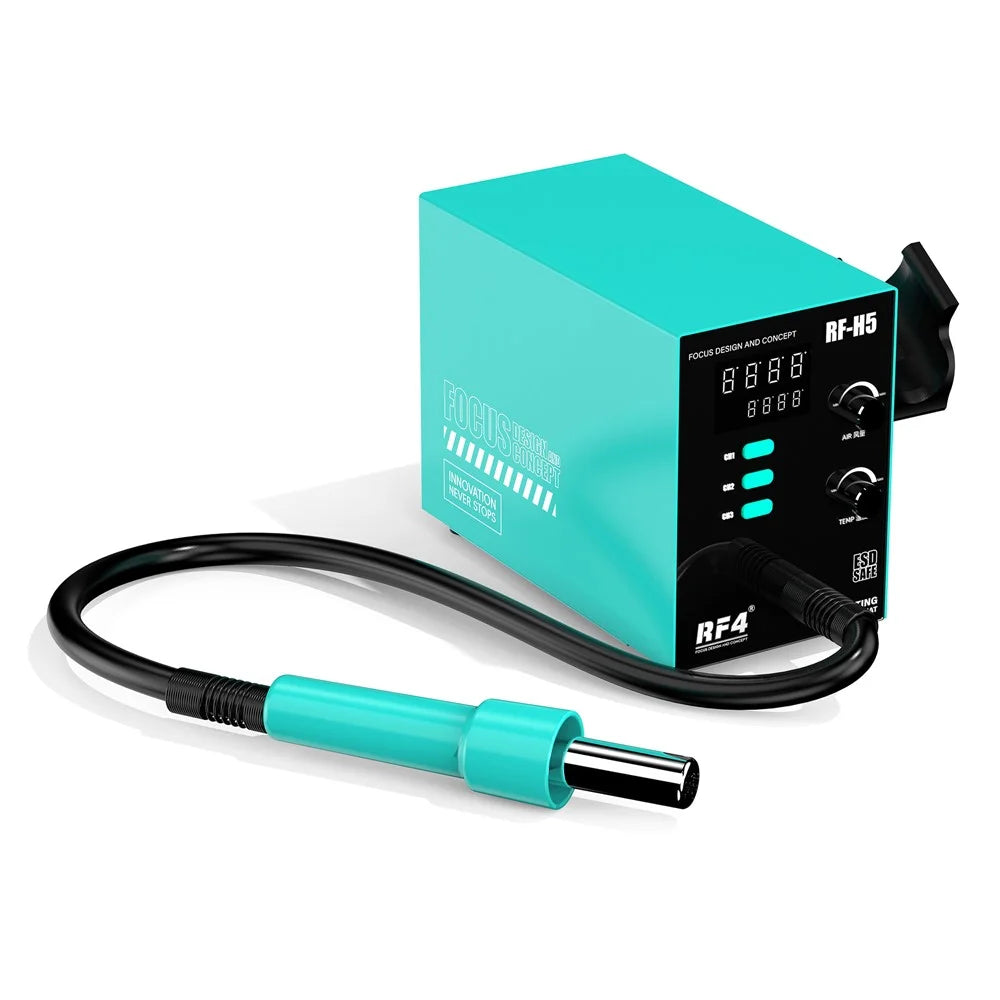 RF4 RF-H5 800W BGA Rework Solder Station Soldering Heat Air Gun with 5 Nozzles - 1