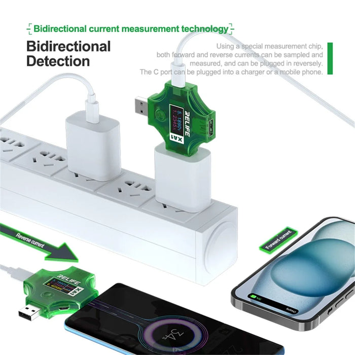 RELIFE XA1 Current Voltage Multifunctional Tester Automatic Identification Detector - 4