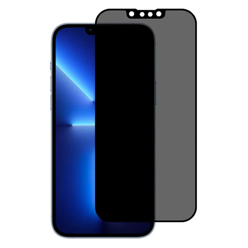 360 Degrees Anti-Peep Full Size Full Glue Tempered Glass Screen Protector for  iPhone 13 / 13 Pro / 14 - 1