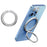 Magnetic Phone Back Ring Holder Kickstand Rotatable Alloy Finger Ring Grip Cellphone Stand - Silver - 1