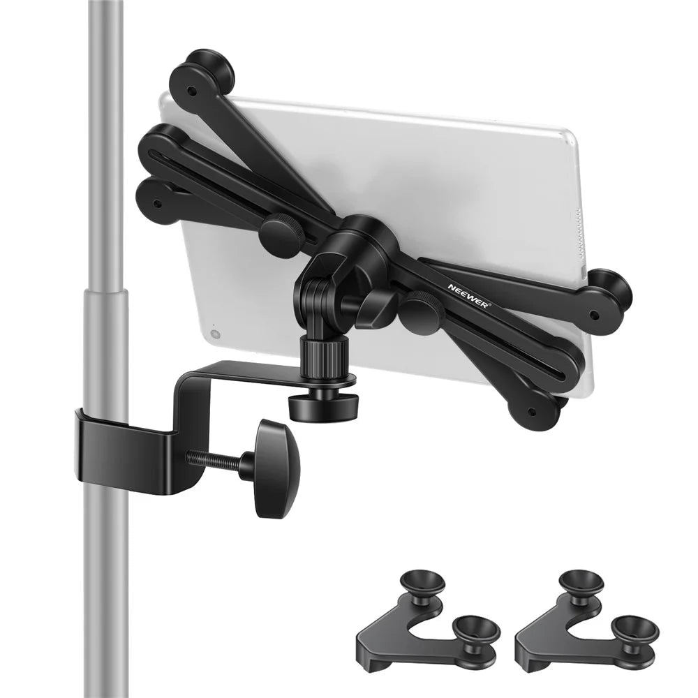 NEEWER NW-105 Large + Small Tablet Clip 360 Degree Rotation Music Microphone Bracket - 1