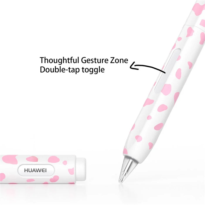 For Huawei M-Pencil 1st Generation Silicone Sleeve Cow Pattern Stylus Pen Protective Cover - Black - 4