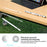 For Apple Pencil (USB-C) Silicone Case Cow Pattern Stylus Pen Protective Sleeve Cover - Black - 2
