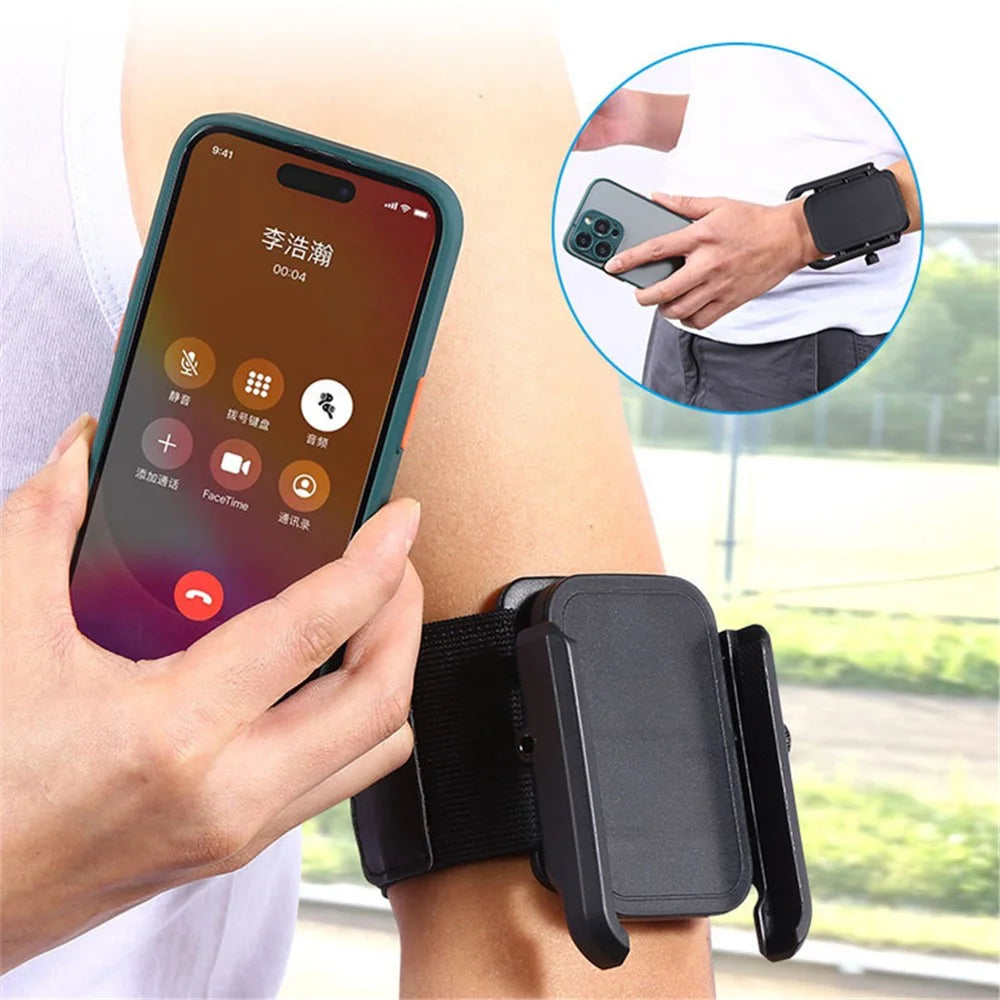 Wristband Phone Holder Mount Rotatable Armband for 4 to 7-inch Universal Smartphone - 5