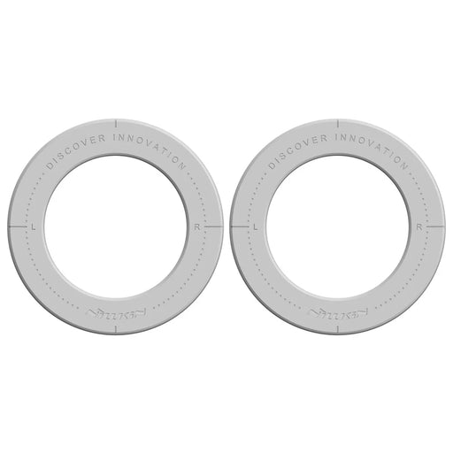 NILLKIN 2Pcs Snaplink Ultra Magnetic Sticker Magnetic Adapter Ring - Grey - 1