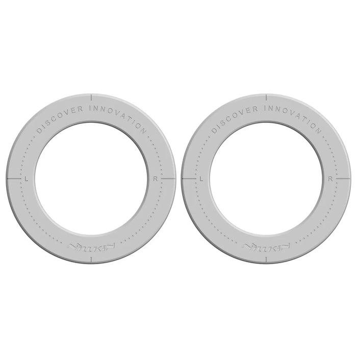 NILLKIN 2Pcs Snaplink Ultra Magnetic Sticker Magnetic Adapter Ring - Grey - 1