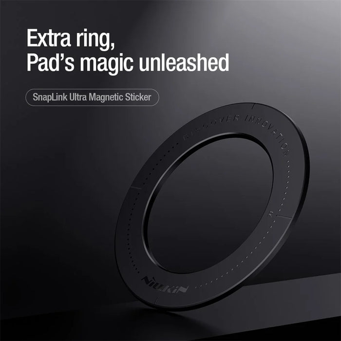 NILLKIN 2Pcs Snaplink Ultra Magnetic Sticker Magnetic Adapter Ring - Grey - 4