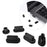 For Macbook Air / Macbook Air with Retina Display 12Pcs / Set Soft Silicone Dust Plug Laptop Interface Protective Caps - Black - 2