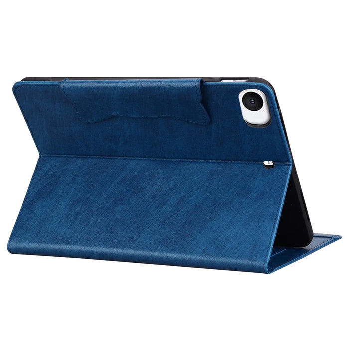 For iPad Mini / Mini 2 / mini 3 / mini 4 / mini (2019) 7.9 inch Case Cat-Shaped Magnetic Clasp Leather Business Cover - Blue - 4