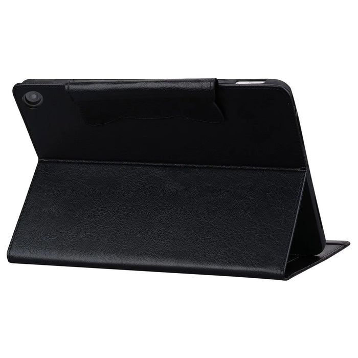 For Amazon Fire HD 8 (2020) / HD 8 (2022) Case PU Leather Stand Tablet Cover with Card Holder - Black - 4