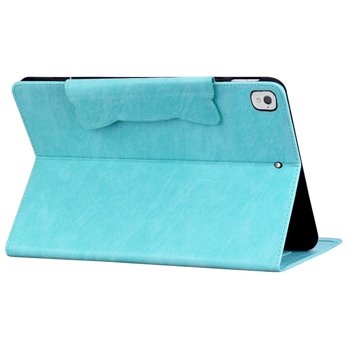 For iPad 9.7-inch (2017) / (2018) Case Magnetic Clasp Protect PU Leather Tablet Cover - Sky Blue - 4