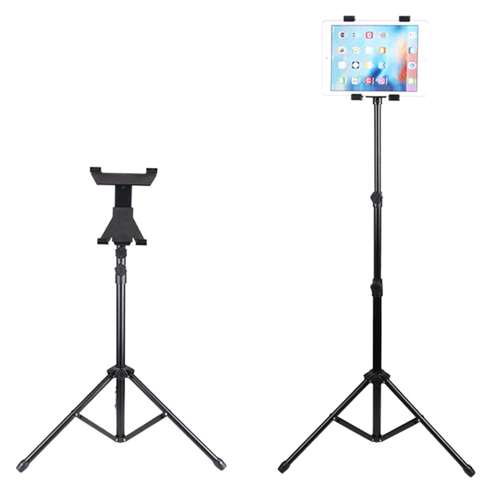 XWJ-310 For iPad Pro 360 Degree Rotating Tripod Adjustable Height Foldable Tablet Floor Stand - 1