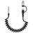 Type-C / 8-Pin Male to 3.5mm Male Spring Audio Cable Wireless Microphone Speaker Connection Cable - Silver - 1