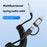 Type-C / 8-Pin Male to 3.5mm Male Spring Audio Cable Wireless Microphone Speaker Connection Cable - Silver - 2