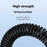 Type-C / 8-Pin Male to 3.5mm Male Spring Audio Cable Wireless Microphone Speaker Connection Cable - Silver - 5
