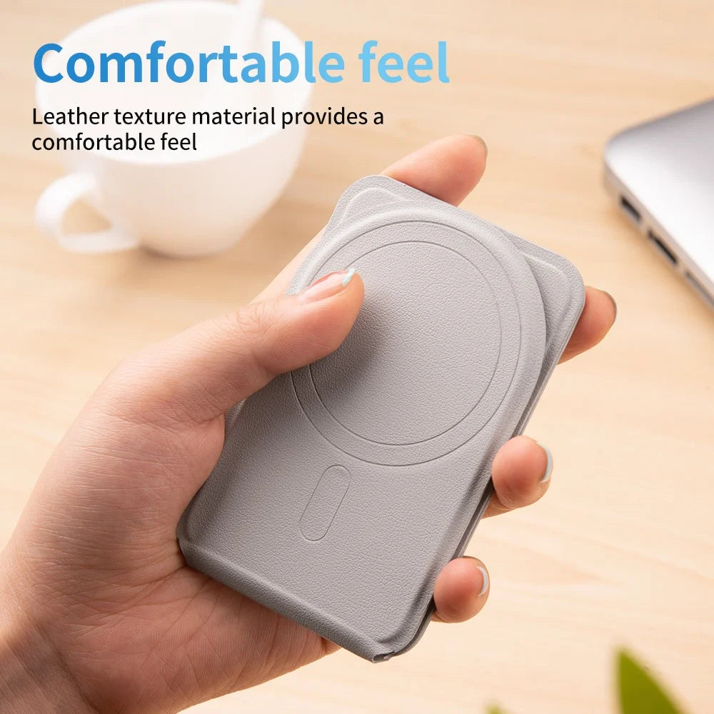 Magnetic Phone Stand Desktop Folding Phone Holder - Grey - 5
