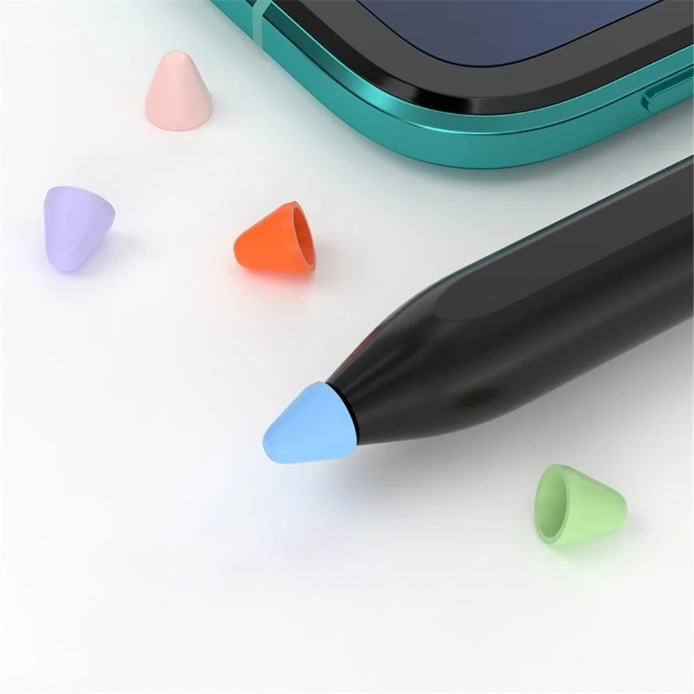 For Xiaomi Smart Pen 10Pcs Soft Silicone Pen Tip Cover Touch Screen Stylus Pen Nib Sleeve - Black - 2
