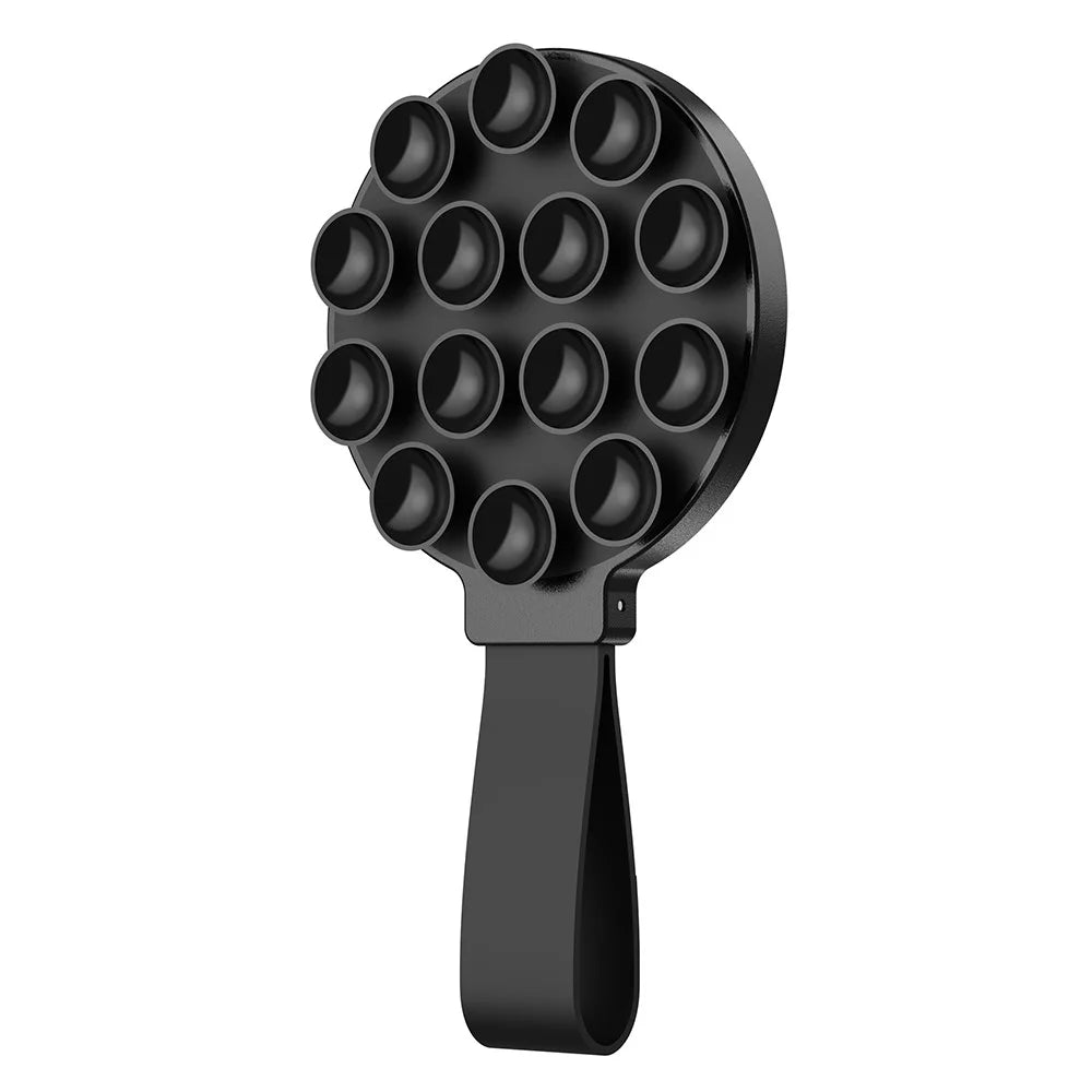 CPS07 Magnetic Suction Phone Holder Silicone Non Slip Suction Cup Phone Mount - Black - 1